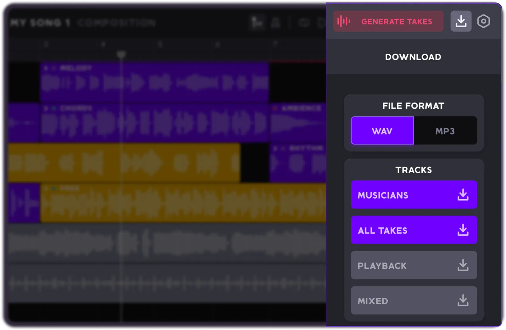 Can I export stems separately for mixing?